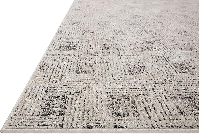 Loloi Kamala Collection KAM-01 Grey/Graphite 2'-7" x 12'-0" Runner Rug