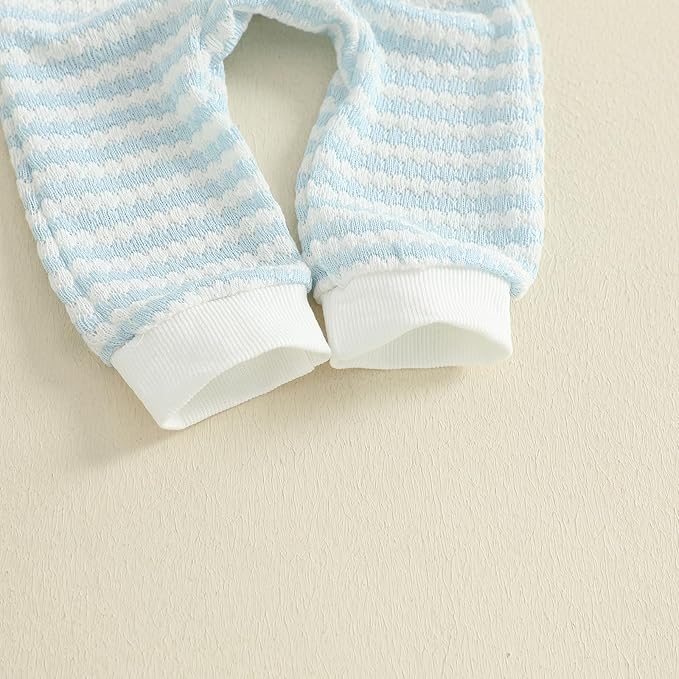 Thorn Tree Baby Boys Clothes Infant Knit Romper Long Sleeve Newborn Outfits Button Closure Onesie Turn Down Collar Jumpsuit
