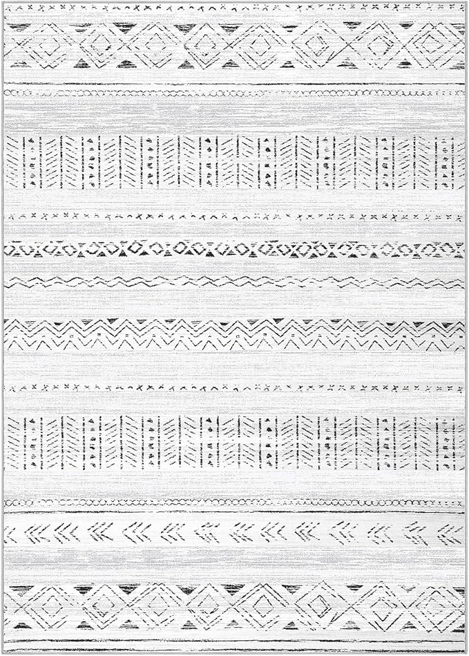 Area Rugs for Living Room Washable Living Room Rug Soft Neutral Indoor Floor Carpet Non-Slip Stain Resistant Modern Boho Rugs for Bedroom Dining Room Kids Room Nursery Office Home Brown