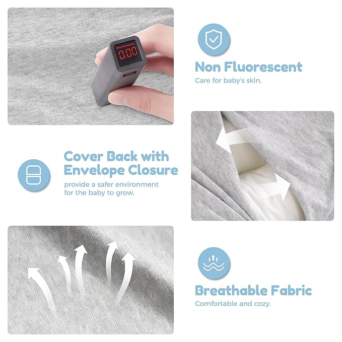 Baby Lounger & Snuggle Nest for Newborn 0-24 Months, Baby Nest Supervised Breathable Cotton for Newborn, Newborn Essentials Gifts, Breathable Portable Lounnger for Travel and Home(Cashmere Gray）