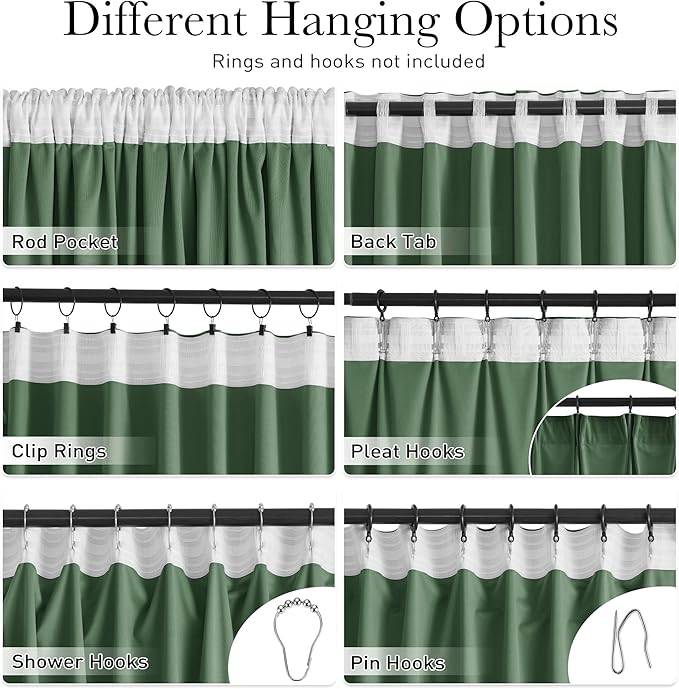 StangH Emerald Green Velvet Curtains 96 Inches Long, Room Darkening, Thermal Insulated Drapes for Bedroom, Living Room, Home Theater, Soft Rod Pocket Back Tab Window Treatment, 52x96 inch, 2 Panels