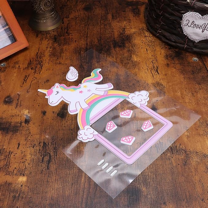 Luminous Unicorn Wall Sticker Creative Rainbow Switch Decal for Bedroom Playroom Home Decoration