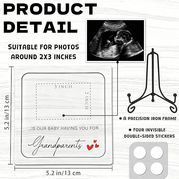 Pregnancy Announcement For Parents, Ultrasound Picture Frame Surprise Box, The Only Thing Better Than Having You As My Parents, Baby Coming Soon Announcement Pregnancy Reveal Gifts