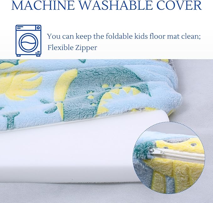 MeMoreCool Kids Floor Futon Mattress, Play Mat Muscle Mat Large 6x4 FT, Thicken Foam Tatami Mattress for Children Play Area, Foldable Sleeping Crawling Pad for Playroom