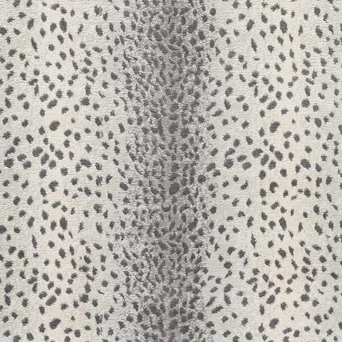 Hauteloom Leichhardt Modern Animal Print Area Rug for Living Room, Bedroom - Bohemain Leopard Print Carpet - Contemporary Antelope Print Rug - Light Gray, Dark Gray - 9' x 12'3"