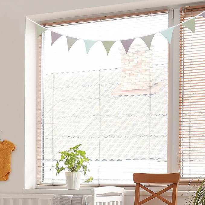 Pennant Banner Flags,Infant and toddler room decoration pennant,for Nursery Decor Baby Birthday Boho Wedding Shower Party Event (Colorful triangular flag banner95)