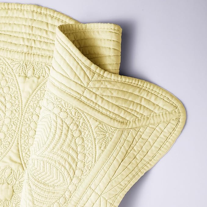 PEACELOVER Embossed Neutral Baby Quilt Durable, Lightweight Baby Blankets Four Seasons for Personlized Monogram Cotton Quilted Blanket Toddler Quilt for Boys and Girls 46x36 Inches (Beige)