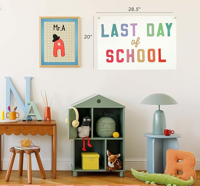Classroom Boho Rectangular Banner Flag Wall Decor Gift for Boy Girl Kids Teen,Classrooms Nursery Homeschool Playroom Reading Room Bedroom Decor-in This classroom-Birthday Christmas Gift