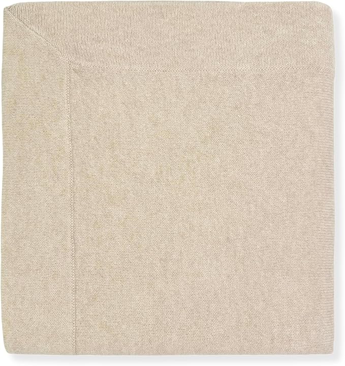 Jet&Bo BABY 100% Cashmere Baby Blanket Luxe Knit Design in Brown Sugar - 32" x 40" - Ultra Soft, Hypoallergenic & Temperature Regulating - Gift Box and Card Included