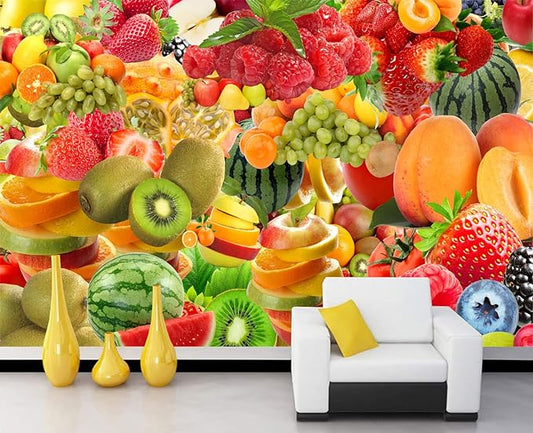 Fruit Cocktail Wall Mural Wallpaper 103" x 69"