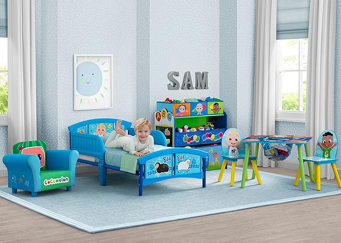Delta Children Plastic Toddler Bed, Plastic/Steel, CoComelon
