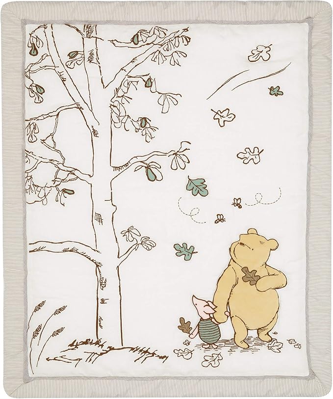 Lambs & Ivy Disney Baby Storytime Pooh 3-Piece Nursery Crib Bedding Set