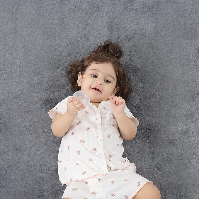 1.3" Thick Baby Floor Play Mat 59x71, Basic Padded Foam Mat for Tummy Time Crawling, Non Slip Cushioned for Babies Toddlers Infants Kids (Dark Grey)