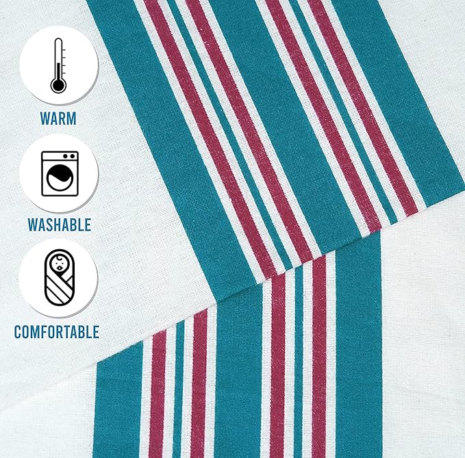 Baby Receiving Blankets, 100% Cotton Flannel Receiving Blanket, Perfect for swaddling & Wrapping, Ultra-Soft Hospital Blankets, Size 30 x 40 inch (12) (3)