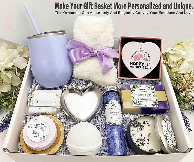 Heart Shaped Ornament-2025 New Mom Gift-First Mother’s Day You’re Doing a Great Job Mom Life Appreciation Present Thank You Double Sided Printing Keepsake
