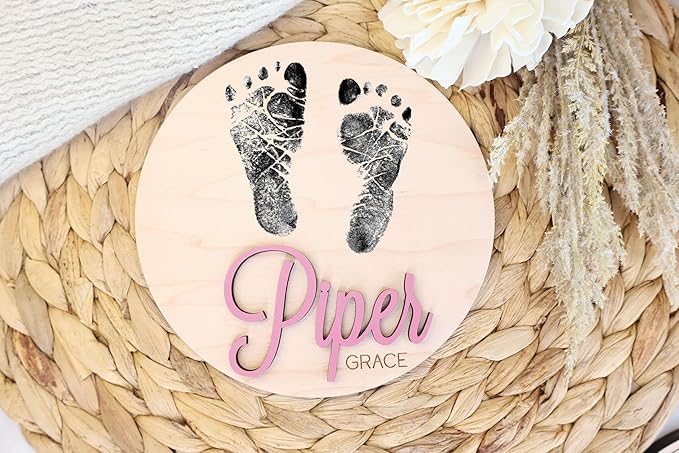Custom Personalized 3D Baby Name Announcement Sign, Hospital Photo Prop, Welcome Infant Name Sign with 30 Colors & Multiple Sizes 4"-8"