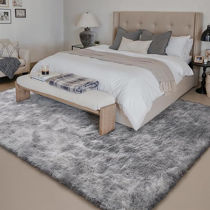 Shag Rug 9x12 for Living Room, Super Soft Modern Plush Rug Non-Slip Large Area Rug Indoor Fuzzy Carpet Fluffy Rugs for Bedroom Home Aesthetic Decor