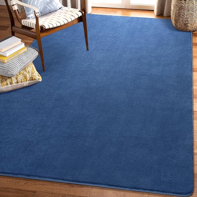 Amearea Modern Soft Hallway Runner Rug, 2x8 Feet Area Rug Runners for Hallways, Washable Runner Rugs, Non Slip Memory Foam Rug Blue Runner Rugs Carpet for Entrance Kitchen Kids Room Decor