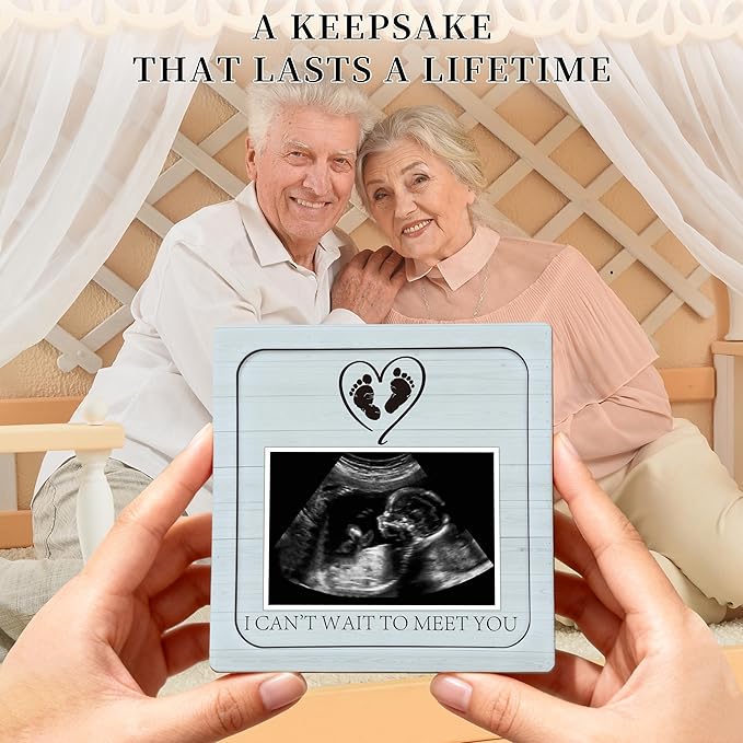 Pregnancy Announcement For Grandma Grandparents, Ultrasound Picture Frames Surprise Box, Baby Announcement Gifts, Baby Coming Soon Announcement for Pregnancy Reveal Gifts to Grandparents