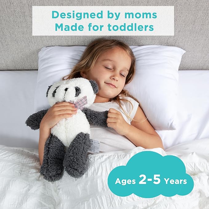 LittleHippo Toddler Pillow (13x18) with Viscose Derived from Bamboo Pillowcase - Hypoallergenic Toddler Pillow for Sleeping, Kids Pillow, Travel Pillows, Mini Pillow, Toddler Bed Pillow (White)
