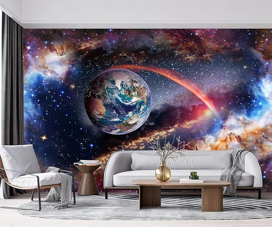 -Colorful Star Bright Star Bedroom Living Room Wallpaper XT13 M 140" x 91"