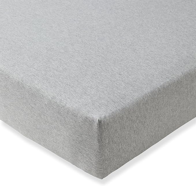 Burt's Bees Baby Essential Organic Cotton Fitted Crib Sheet, Breathable for Boy Girl Standard Crib & Toddler Mattresses
