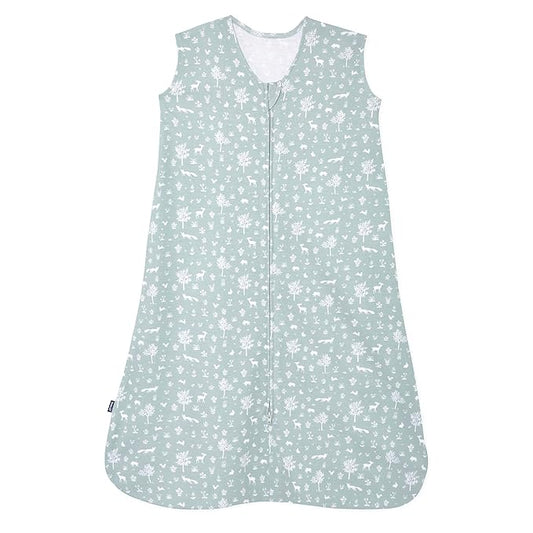HALO SleepSack, 100% Cotton Wearable Blanket, Swaddle Transition Sleeping Bag, TOG 0.5, Sage Woodland, Medium, 6-12 Months