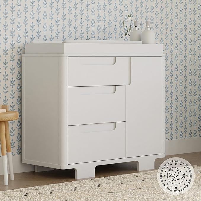 Babyletto Yuzu 3-Drawer Dresser in White, Greenguard Gold Certified