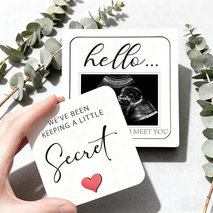 Baby Announcement Grandparents, Ultrasound Photo Frame Pregnancy Announcement Sign, Baby Announcement Wooden Surprise Box, Pregnancy Reveal to Husband, Friends, Auntie, Uncle