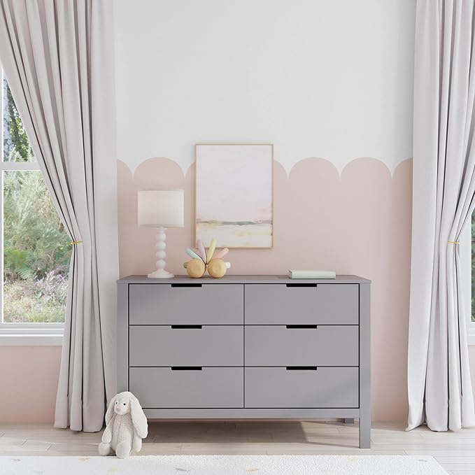 Carter's by DaVinci Colby 6-Drawer Dresser in Washed Natural, Grey, (F11926G)