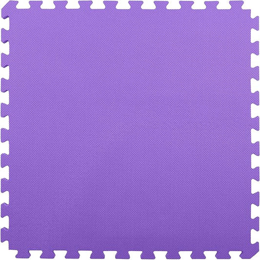 FlooringInc's 1/2" Soft Non-Toxic Baby Play Mat, Toddler Playmat, Colorful Puzzle PlayMat, Floor Mats for Kids & Babies, EVA Foam Interlocking Tiles for Nursery & Playroom | Purple, 15 Tiles, 60 Sq/Ft