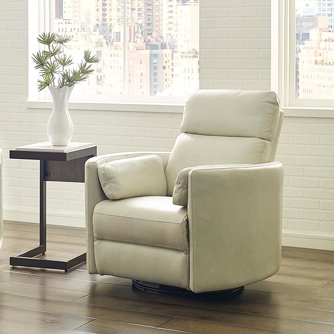 Parker Living Radius - Florence Ivory - Powered by Freemotion Cordless Power Swivel Glider Recliner