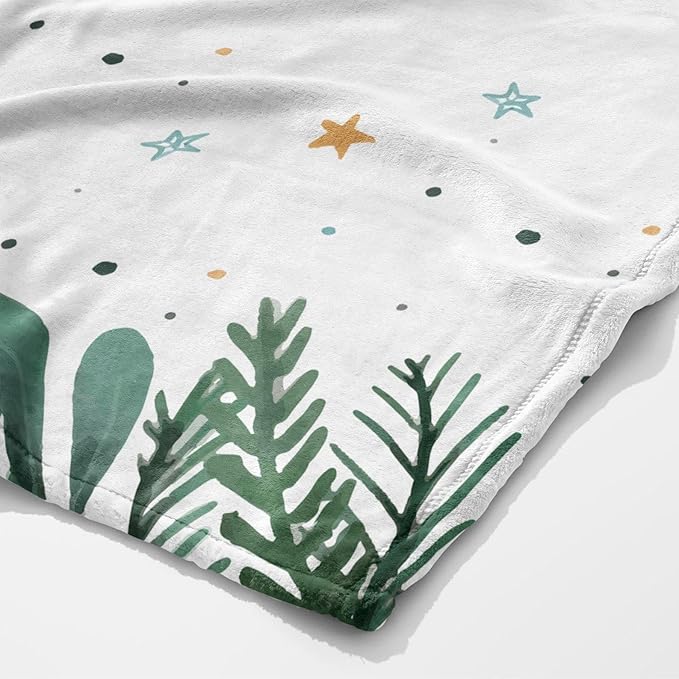 Personalized Baby's First Christmas Blanket, Custom Festive Season Baby Name Christmas Blanket, Soft Fleece Or Sherpa Throw, Baby Shower, Made in USA