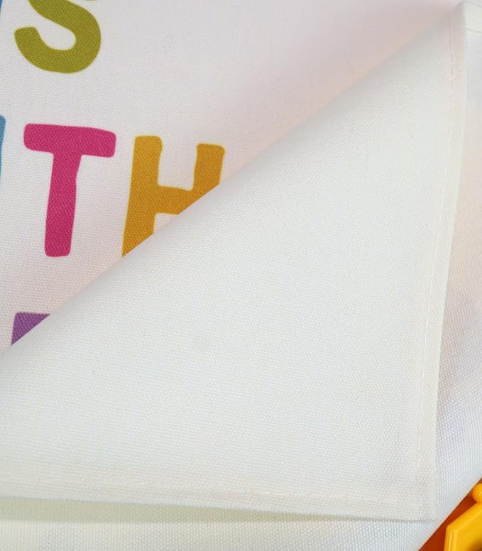 Christian Bible Verse Scripture Rectangular Banner Flag Wall Sign Decor Gift for Baby Girls-Nursery Baby Room Bedroom Decor-Baby,Shower Birthday Christmas Gift-God Is with Me Always