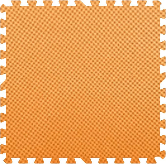 FlooringInc's 1/2" Soft Non-Toxic Baby Play Mat, Toddler Playmat, Colorful Puzzle PlayMat, Floor Mats for Kids & Babies, EVA Foam Interlocking Tiles for Nursery & Playroom | Orange, 35 Tiles, 140 SqFt