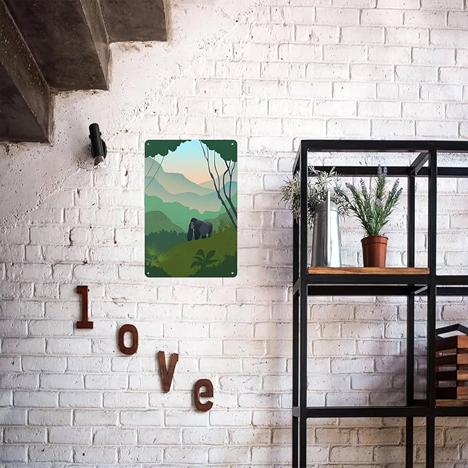 Uganda Safari Themed Nursery Signs Posters Funny metal sign For Man Cave bathroom Farm Bedroom living room Kitchen Garage Wall Decor 8 * 12 Inch