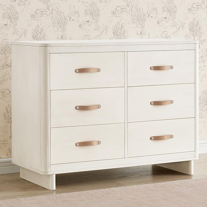 Delta Children babyGap Skye 6 Drawer Dresser with Interlocking Drawers Greenguard Gold Certified, Antique White