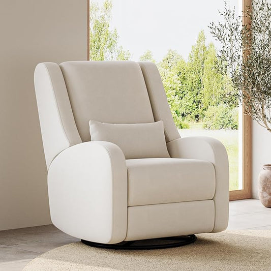 Nurture& The Wingback Plus – Premium Power Recliner for Nursery | Ergonomic, Stain-Resistant Glider Chair with USB, Lumbar & Head Support – Modern Baby Room Essential