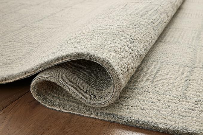 Loloi Chris Loves Julia Francis Collection FRA-03 Silver/Sky 5'-0" x 7'-6" Area Rug