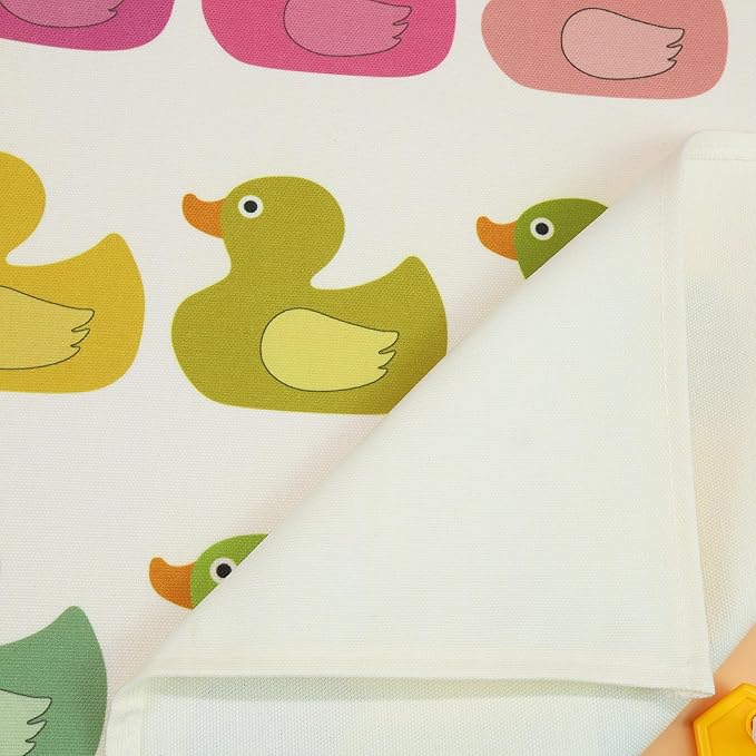 Boho Rectangular Banner Flag Wall Sign Decor Gift for Baby Boy Girl Kids,Nursery Baby Room Above Crib Bedroom Playroom Reading Room Wall Decor-Ducks Theme-Baby,Shower Birthday Christmas Gift