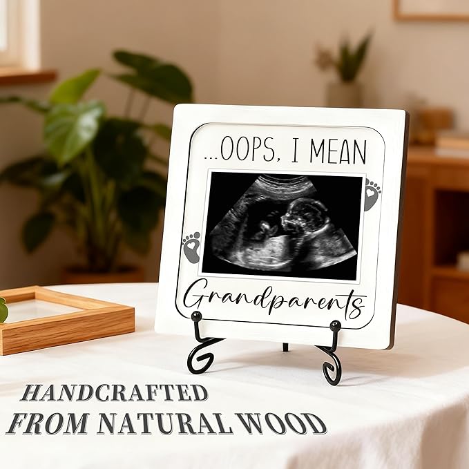Pregnancy Announcement for Grandma Grandparents, Ultrasound Picture Frame Surprise Box, You're About to Become A Babysitter, Baby Coming Soon Announcement, Pregnancy Reveal Gifts to Grandparents