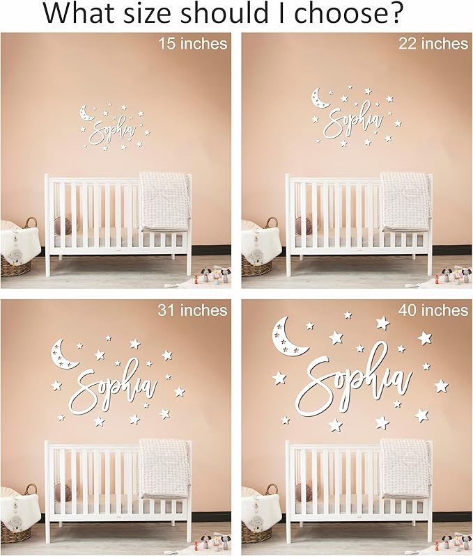 Personalized Custom Wood Name Sign with Decorative Wooden Shapes Nursery Name Sign, Personalized Baby Gifts Nursery Wall Decor Baby Name Sign Wooden Name Sign