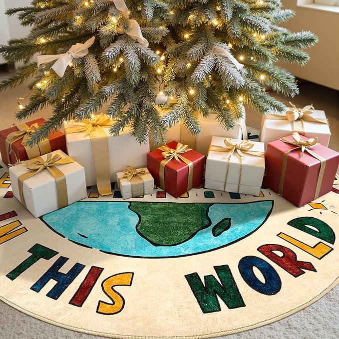jinchan 5ft Round Rug Washable Fun Rug You are Worthy Playroom Mat Non Slip Cheerful Circle Cool Floor Cover Soft Cozy Low-Profile Emotional Support Throw Carpet for Kids Gift Teens Entryway Bedroom