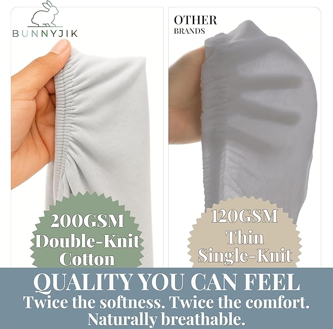 GOTS 100% Organic Bassinet Sheets - Luxurious Turkish Cotton for Halo, SNOO, Dream on Me Karley & Lacy, Delta Children and Simmons Kids City Sleeper Oval or Rectangle Bassinet Bed Pads or Mattresses