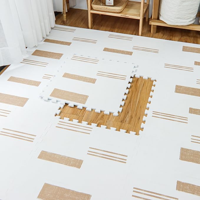 Baby Play Mat for Floor - Sol (3.7x5.5ft) - Premium EVA Foam Play Mat for Babies & Toddlers (Ages 0-5+) - Non-Toxic Playmat for Tummy Time, Crawling & Playroom - Stylish & Comfortable