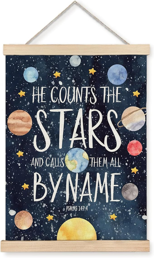 URLLUAE Solar System Poster Hanger Frame, Space Nursery Decor,Space Wall Art,Outer Solar System for Kids Room Decor for Boys Room,12x16 Inches