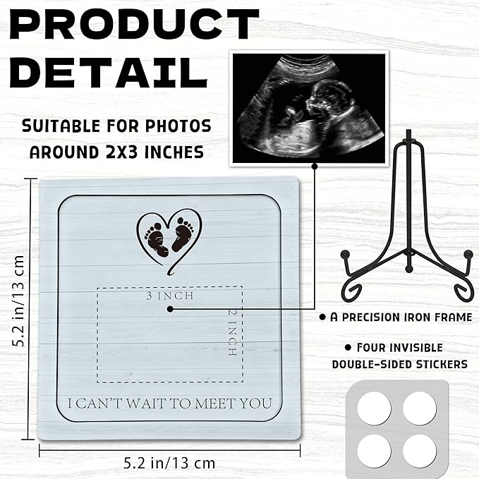 Pregnancy Announcement For Grandma Grandparents, Ultrasound Picture Frames Surprise Box, Baby Announcement Gifts, Baby Coming Soon Announcement for Pregnancy Reveal Gifts to Grandparents