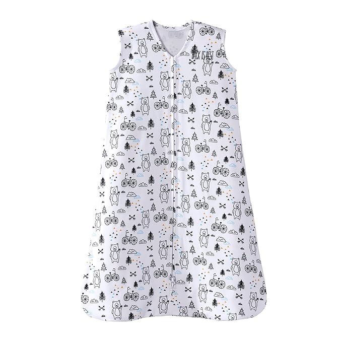 HALO SleepSack, 100% Cotton Wearable Blanket, Swaddle Transition Sleeping Bag, TOG 0.5, Huggy Bears, Large, 12-18 Months