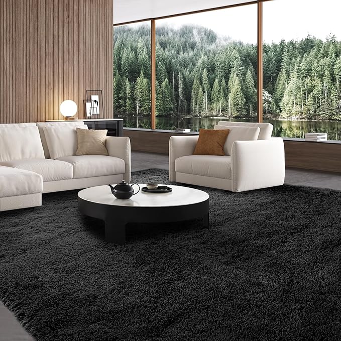 Area Rug 10x14 for Living Room: Large Shag Area Rugs for Living Room - Shaggy Rug 10x14 Modern Indoor Shag Fuzzy Floor Carpet