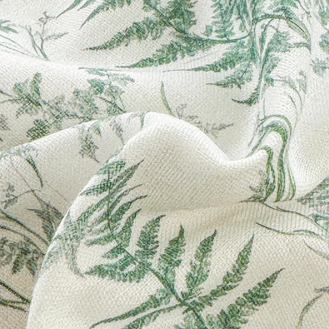 LifeTB Muslin Duvet Cover King Size 100% Cotton Botanical Floral Comforter Cover Ultra Soft Cottagecore Bedding Set Lightweight Linen Feel Textured Breathable Gauze Duvet Cover with 2 Pillowcases